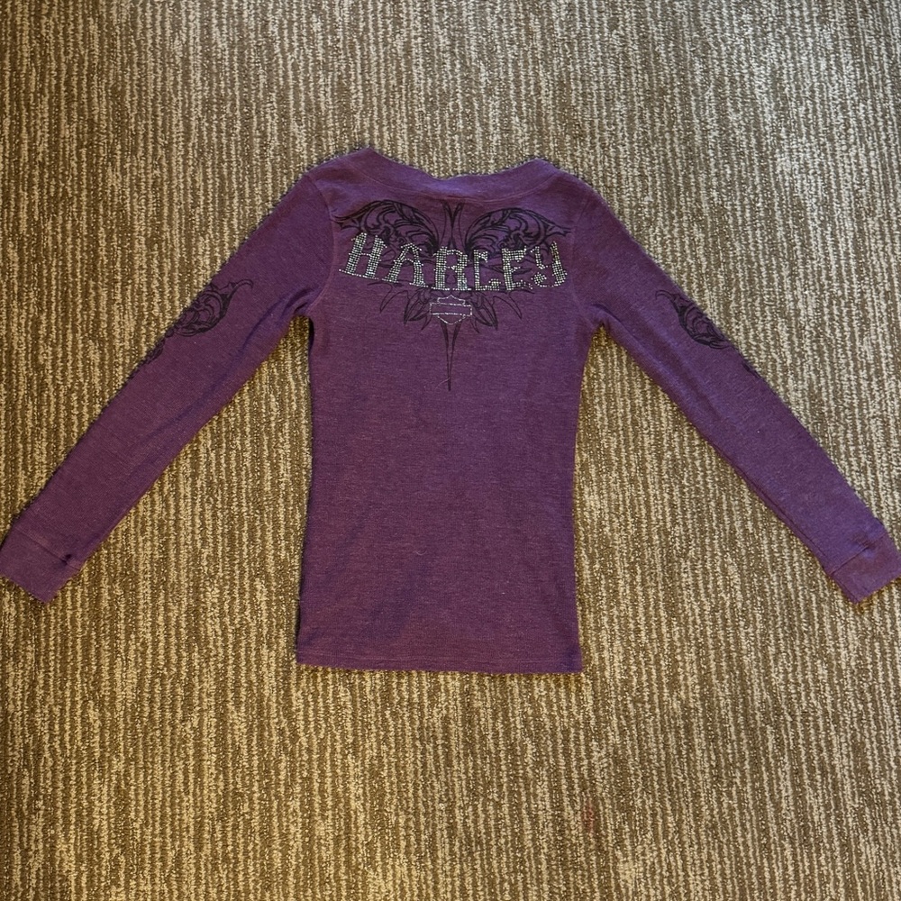 Harley-Davidson Purple Long Sleeve Tee